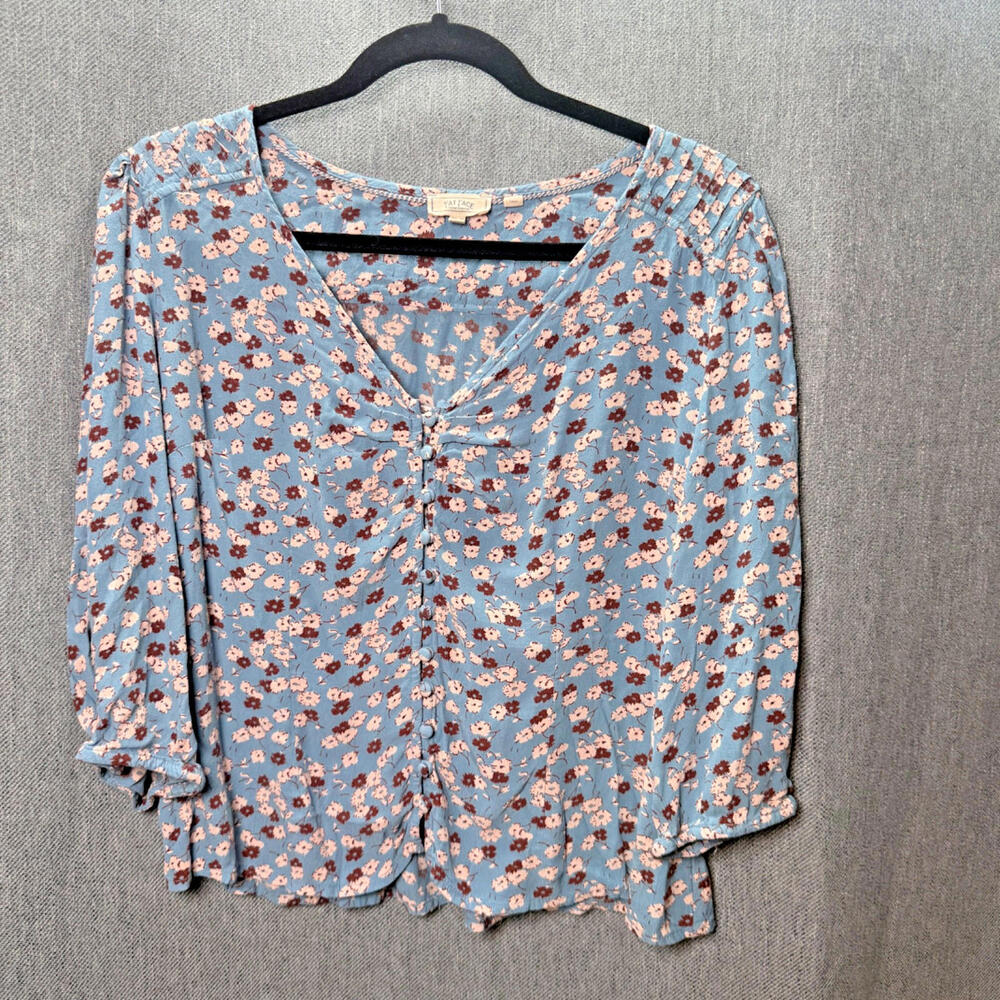 Fat‎ Face United Kingdom Women's 10 US 14 UK Floral Blouse Viscose Boho
